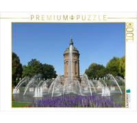 CALVENDO Puzzle Wasserturm, Mannheim/Deutschland | 1000 Teile Lege-Größe 64x48cm