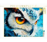 CALVENDO Puzzle Watchful owl in the night | 1000 pieces, finished size 25.2 × 18