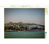CALVENDO Puzzle Weißen Felsen mit Dover Castle 1000 Teile Puzzle quer | 1000 Tei