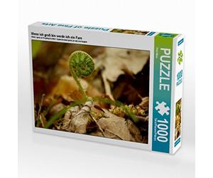 CALVENDO Puzzle « Wenn ich groß Bin werde ich EIN Fougère » 1000 pièces Taille de la Pose 64 x 48 cm Photo Puzzle Image de Pörli Won