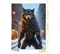 CALVENDO Puzzle Loup-Garou dans la Nuit Froide du Nouvel an | 1000 pièces de Taille de la Ponte 48 x 64 cm Puzzle Photo pour des Heures heureuses
