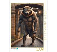 CALVENDO Puzzle Werewolf roams ancient ruins | 1000 pieces, finished size 25.2 ×