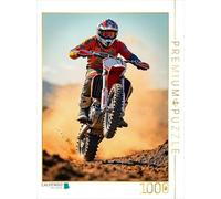 CALVENDO Puzzle Wheelie Power - Motocross Pur | 1000 pièces Lege Taille 48x64cm Photo Puzzle pour Heures de Bonheur