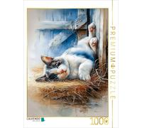 CALVENDO Puzzle When the cat is at rest... | 1000 pieces, finished size 25.2 × 1