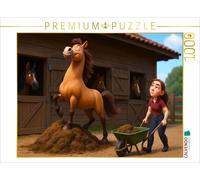 CALVENDO Puzzle When the horse becomes a mountain goat | 1000 pieces, finished s