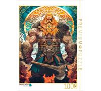 CALVENDO Puzzle Wikinger mit donnernder Axt. Die Legende erwacht | 1000 Teile Le