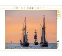 CALVENDO Puzzle Windjammer auf der Ostsee im Abendlicht | 1000 Teile Lege-Größe