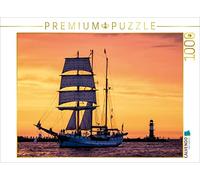 CALVENDO Puzzle Windjammer sur la mer Baltique dans la lumière du Soir 1000 Pieces 64 x 48 cm from Rico Ködder