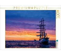 CALVENDO Puzzle Windjammer sur la mer Baltique dans la lumière du Soir 1000 Pieces 64 x 48 cm from Rico Ködder