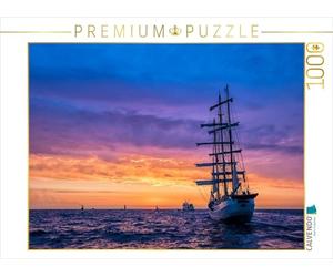 CALVENDO Puzzle Windjammer sur la mer Baltique dans la lumière du Soir 1000 Pieces 64 x 48 cm from Rico Ködder