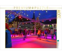 CALVENDO Puzzle Winterlicher Spaß auf dem Marktplatz | 1000 Teile Lege-Größe 64x