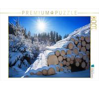 CALVENDO Puzzle Winterwald 1000 Teile Puzzle quer 1000 Pieces 64 x 48 cm from SusaZoom