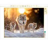 CALVENDO Puzzle Wolves | 1000 pieces, finished size 25.2 × 18.9 in (64 × 48 cm)