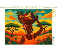 CALVENDO Puzzle Woman with fruit basket - Sun, pride and joie de vivre - A motif