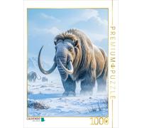 CALVENDO Puzzle Woolly mammoth in a snowstorm | 1000 pieces, finished size 25.2