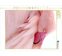 CALVENDO Puzzle Wunderschönes Flamingoportrait | 1000 Teile Lege-Größe 64x48cm F