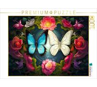 CALVENDO Puzzle Yin and Yang - two butterflies | 1000 pieces, finished size 25.2
