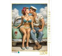CALVENDO Puzzle You can't resist - kisses | 1000 pieces, finished size 25.2 × 18