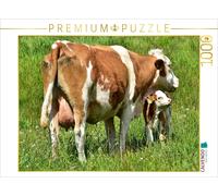 CALVENDO Puzzle Young calves very rarely leave their mother's side. | 1000 piece