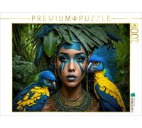 Puzzle · Jeune Femme | La beauté et les oiseaux · 1000 pièces · Format assemblé 64 × 48 cm · CALVENDO Puzzle