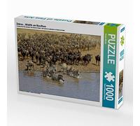 CALVENDO Puzzle Zèbres La Vie Sauvage à la rivière Mara 1000 Pieces 64 x 48 cm from Susan Michel