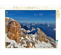 CALVENDO Puzzle Zugspitze mit Gipfelkreuz 1000 Teile Puzzle quer | 1000 pieces,