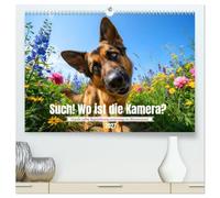 CALVENDO - Recherche ! Où est l'appareil photo ? (calendrier mural 2027 de qualité supérieure DIN A2 paysage) - Impression artistique brillante : lorsque la curiosité rencontre l'appareil photo - pure
