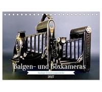 CALVENDO - Soufflet et caméras box - Souvenirs analogiques (calendrier de table 2027 DIN A5 paysage), calendrier mensuel: Un appareil photo comme des boîtes à chaussures?