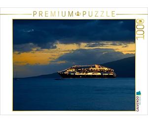 CALVENDO Uwela Puzzle Bateau de croisière Devant La Haina Maui 1000 pièces Taille de la Pose 64 x 48 cm Photo Puzzle Image