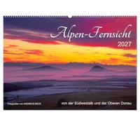 CALVENDO - Vues de la télévision alpine du sud-ouest et du Danube supérieur (calendrier mural 2027 DIN A2 paysage), calendrier mensuel : rideau à suspendre pour un superbe jeu de paysage et de la