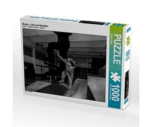 CALVENDO Wenki Puzzle Skate, Lumière et Ombre 1000 Pièces Taille de la Pose 64 x 48 cm Photo Puzzle Image de Wenki