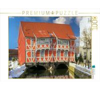 CALVENDO Wismar Puzzle voûte - La Maison penchée de Wismar | 1000 pièces 64 x 48 cm Puzzle Photo pour des Heures heureuses
