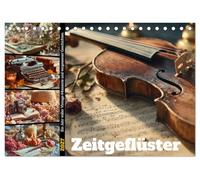 CALVENDO - Zeitgeflüster (calendrier de bureau 2027 DIN A5 paysage) - Calendrier mensuel : un calendrier nostalgique plein de vie morte poétique avec de vieux livres, lettres, appareils photo et