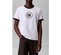 Calvin Klein 20s March Graphic Tee Bright White Taille: XL | T-shirts avec imprimés Outlet | Homme | Blanche