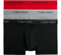 Calvin Klein 3 Pack Low Rise Trunks - Micro Stretch Black, Convoy, Red Ga Taille: XXL | Sous-vêtements Outlet | Homme | Rouge