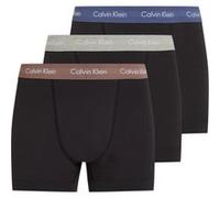 Calvin Klein 3 Pack Trunks - Cotton Stretch B- R Iris, Grey Heat, Dusty T Taille: S | Sous-vêtements Outlet | Homme | Gris