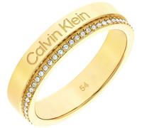 Calvin Klein - 35000201D - Bague - Femme - Acier inoxydable - Or jaune - Largeur 56