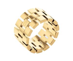 Calvin Klein - 35000325C - Bague - Femmes - Acier inoxydable - or jaune - Taille 54