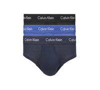 Calvin Klein Slips Lot de 3 Homme Coton-Élasthanne, Multicolore (Black/Blueshadow/Cobaltwater Dtm Wb), S