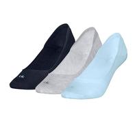 Calvin Klein 8719965009202 CK Women Footie LC 3P, bleu clair, 35-38