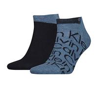 Calvin Klein Sneaker Chaussettes, Bleu Marine, 39/42 (Lot de 2) Homme