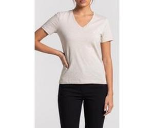 Calvin Klein Archive Jersey V-neck Tee Ba01 Grey Heather Taille: M | Chemises Outlet | Femme | Gris
