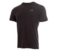 Calvin Klein Badge Turn Up Sleeve T-Shirts Homme Noir Taille M