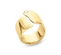 Calvin Klein Bague pour Femme Collection CK CHERISHED en Or Jaune avec un Cristal - 35000663D