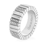 Calvin Klein Bague pour Femme Collection MINIMALISTIC METALS en Acier Inoxydable avec des Cristaux - 35000440D