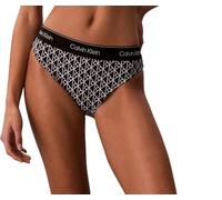 Calvin Klein Bas de Bain Bikini LV00Q61132 pour Femme, Noir (20242 Icon Cotton Emblème W Noir), XXL