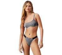 Calvin Klein Bas de Bikini Brésilien Femme avec Branding, Noir (Pvh Black), XS