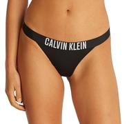 Calvin Klein Bas de Bikini Brésilien Femme avec Ceinture Emblématique, Noir (Pvh Black), M