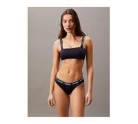 Calvin Klein Bas de Bikini Femme avec Ceinture Emblématique, Bleu (Dark Sapphire), XL
