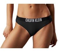 Calvin Klein Bas de Bikini Femme avec Ceinture Emblématique, Noir (Black), L